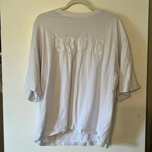 Worn once, six stories bride shirt